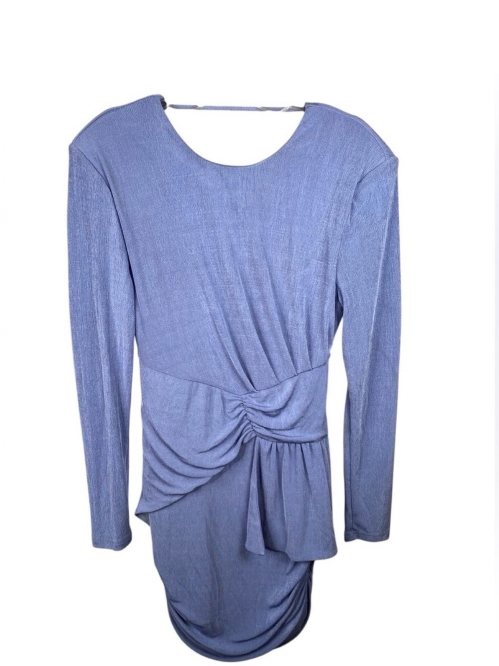MISHA COLLECTION Lavender Backless Long-Sleeve Bodycon Dress - Picture 4 of 9